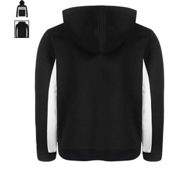 Ideology Big Boys Colorblocked Pullover Hoodie Noir Limitless Medium NWT - Picture 2 of 11